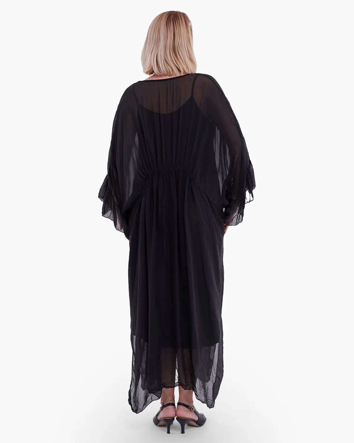 Rochie eleganta de efect neagra [2]