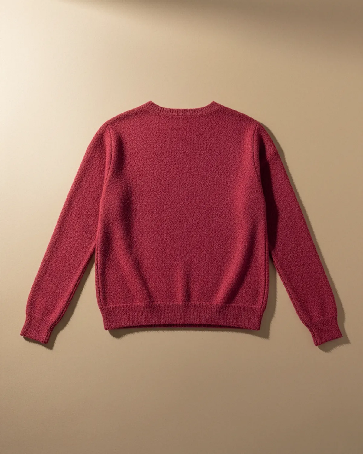 Pulover lână angora grena cu Inserții aurii [1]