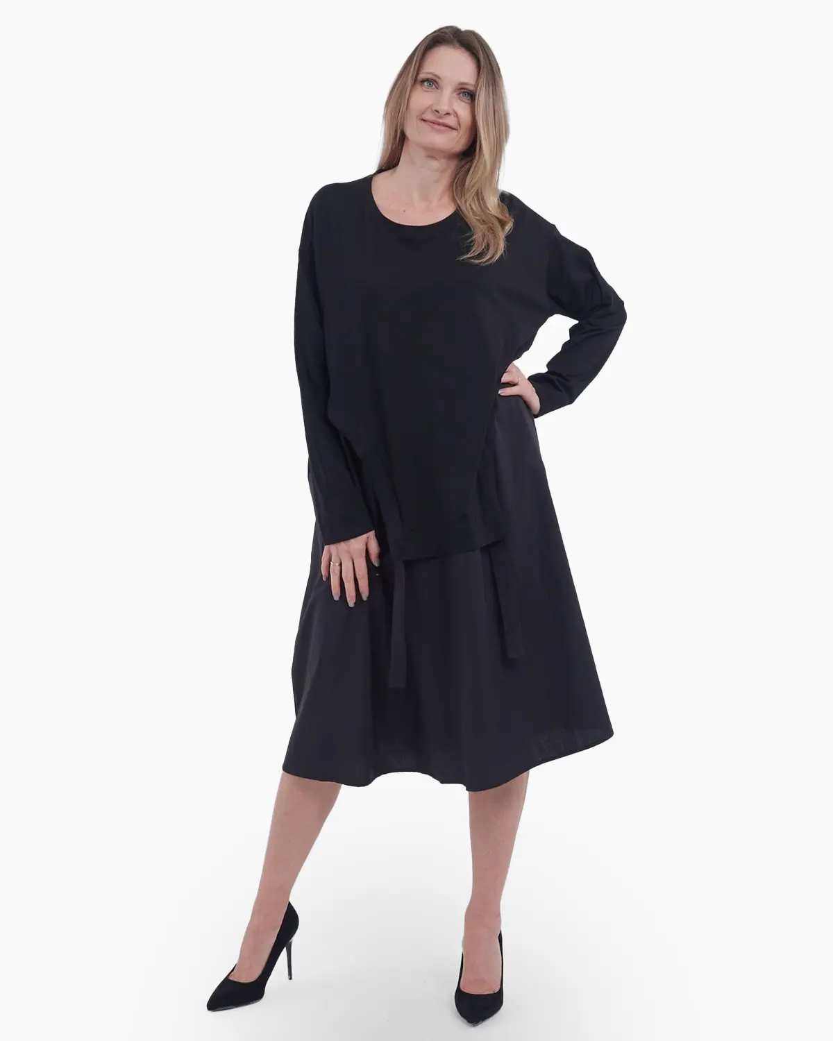 Mărimi mari - Rochie neagra laid-back