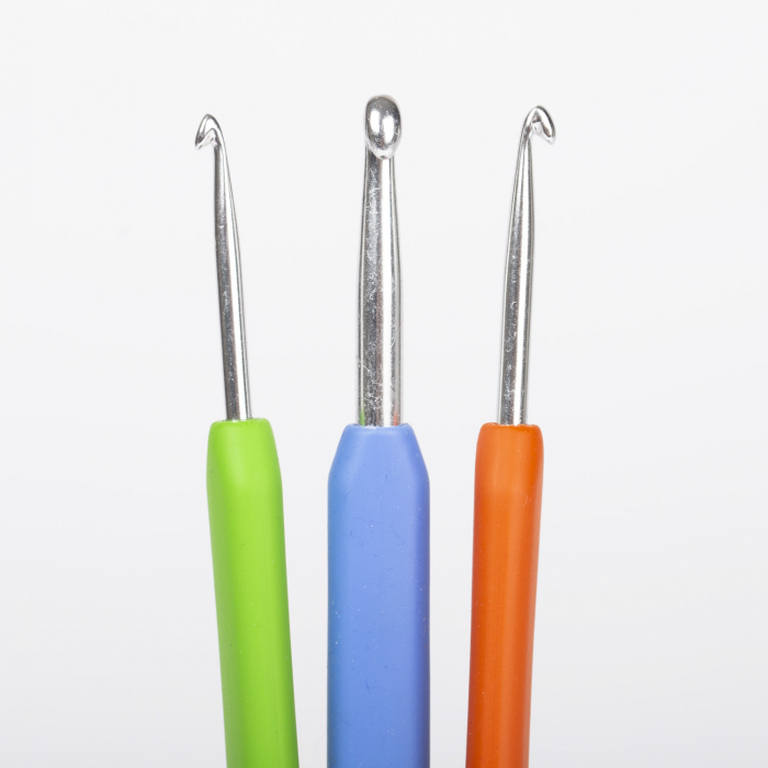 Croșetă ergonomică DROPS Circus – aluminiu & mâner confortabil [3]