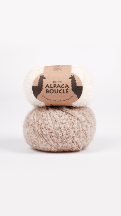 DROPS Alpaca Bouclé – Fir de tricotat pufos, 80% alpaca, 50 g [4]