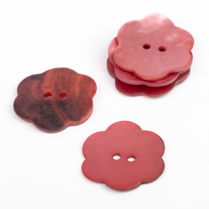 Nasturi floare din sidef – roșii [3]