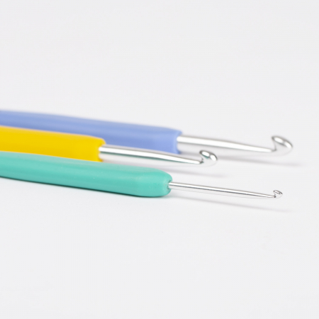 Croșetă ergonomică DROPS Circus – aluminiu & mâner confortabil [3]