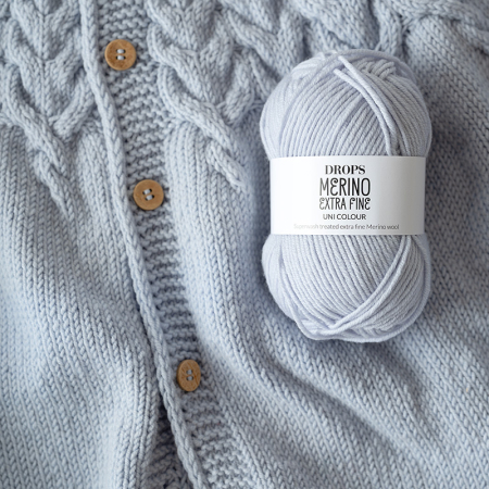 DROPS Merino Extra Fine - Fir 100% Lână Merinos pentru Bebeluși, Pulovere și Cardigane [10]
