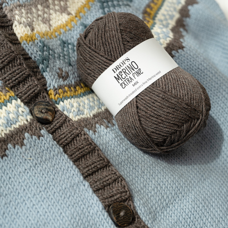 DROPS Merino Extra Fine - Fir 100% Lână Merinos pentru Bebeluși, Pulovere și Cardigane [12]