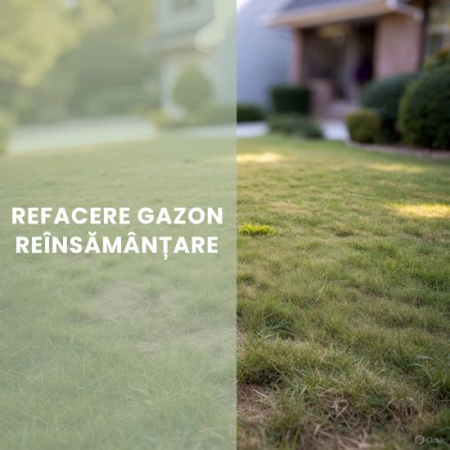 Toate serviciile - REFACERE GAZON ( REÎNSEMÂNȚARE / REPARAȚII ZONE )