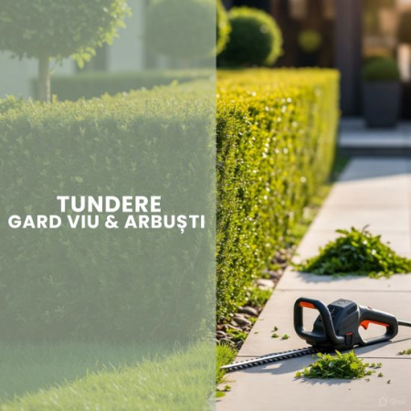 MENTENAȚĂ / ÎNTREȚINERE GRĂDINI - TUNDERE GARD VIU & ARBUȘTI