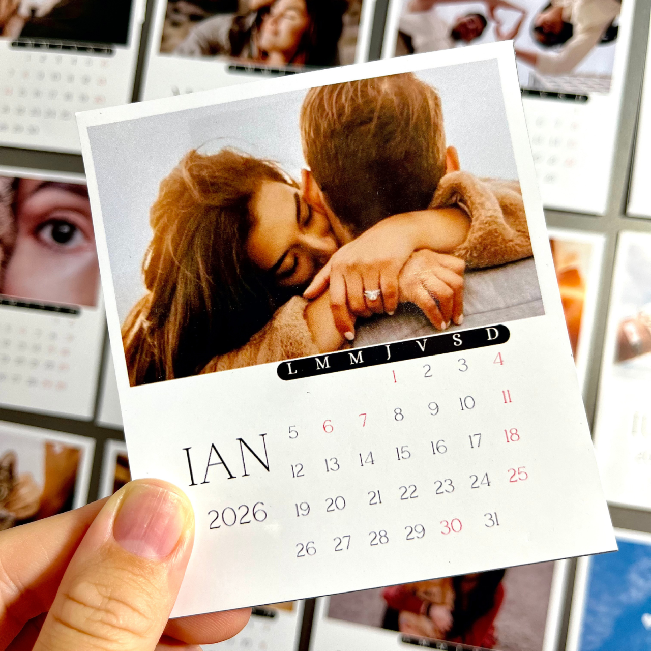 Calendar Lovers -12 poze magnetice personalizate [2]