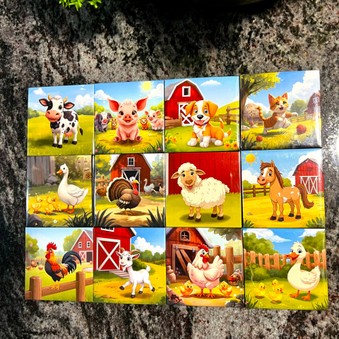 Magneți Educativi - Animale magnetice- format animat