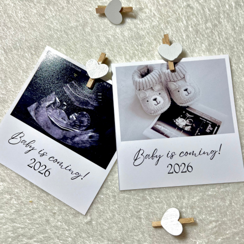 Mărturii Nuntă & Botez - Baby is coming! - poză magnetică pentru Anunțul Sarcinii