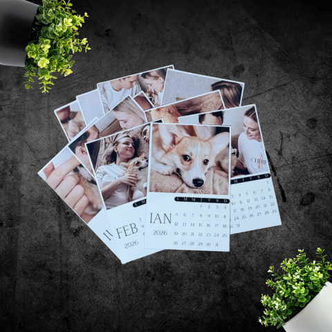 Calendare &  Kind Reminder - Calendar BestFriends- 12 poze magnetice personalizate
