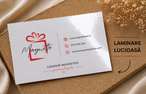 Flyere, Cărți de vizită & Stickere - Cărți de vizită - Strat Laminare