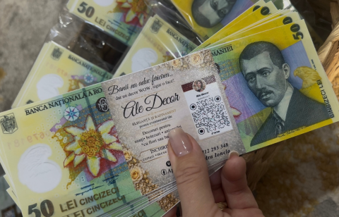 Flyere, Cărți de vizită & Stickere - Flyer promoțional tip bancnotă / 3D Business Card