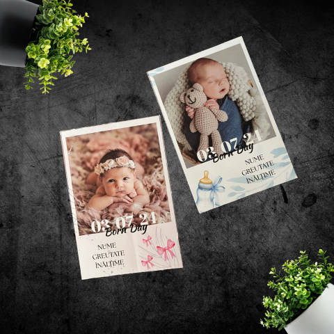 Calendare &  Kind Reminder - Kind Reminder - Born Day ( poza magnetica personalizata)