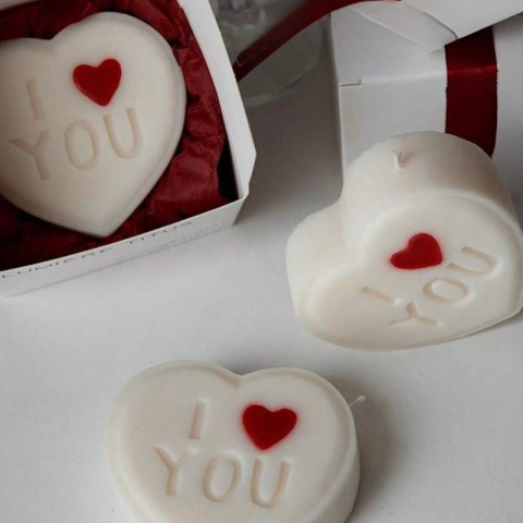 Colecția de primăvară - MĂRȚIȘOR - Lumânare I ❤️ U