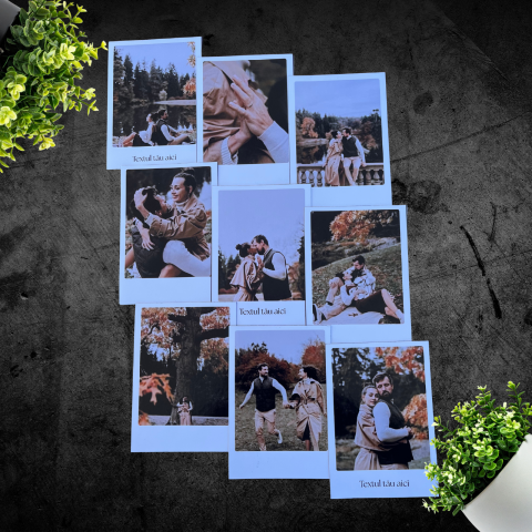 Cadouri personalizate - Set 9 Magneți Polaroid -poze magnetice personalizate