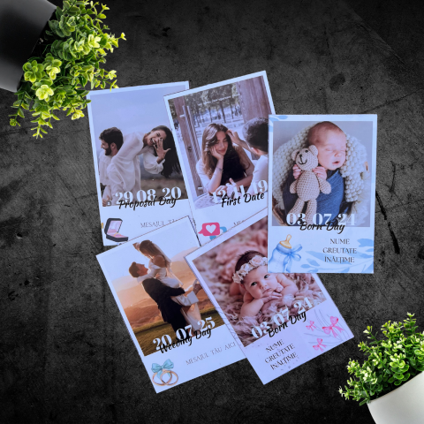 Calendare &  Kind Reminder - Set Kind Reminder - 5 poze magnetice personalizate