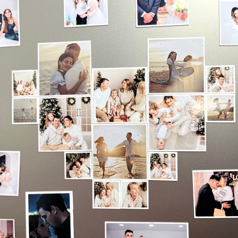 Cadouri personalizate - Setul ,,Din inimă pentru o inimă” - 14 poze magnetice personalizate