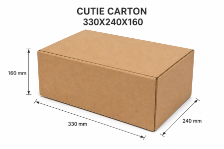 Cutii Clasice - Cutie carton CO3 Natur 330X240X160