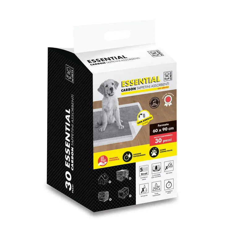 Asternuturi Animale - Covorase absorbante Essential Carbon Training 60 x 90 cm, 30 buc / pachet