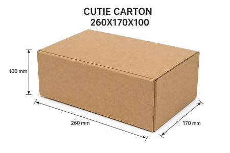 Cutii Clasice - Cutie carton CO3 Natur 260X170X100