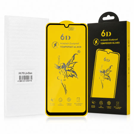 Folii telefoane - Folie sticlă securizată 6D Full Cover Huawei P30 Lite–Anti-Static
