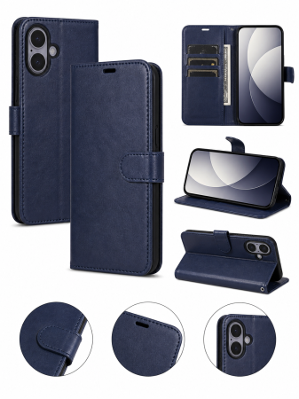 Huse telefoane - Husă Tip Carte iPhone 16 Plus – Smart Magneto