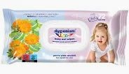 Igiena personala - Pachet economic 10 buc x Servetele umede pentru bebelusi Hygienium cu extract de galbenele & aloe vera 72 buc / pachet