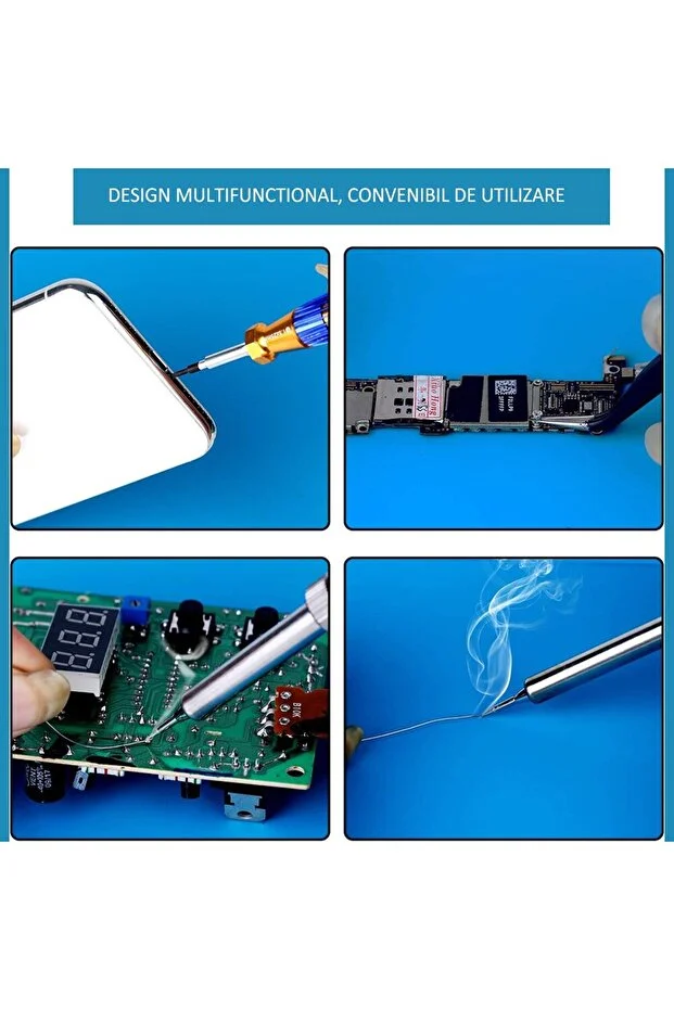 Covoraș silicon pentru pistol de lipit 45x30 cm albastru [5]