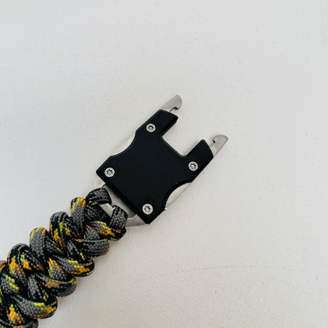 Brățară supraviețuire cu cuțit și coardă camufla [5]