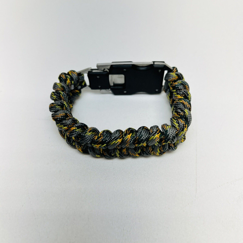 Brățară supraviețuire cu cuțit și coardă camufla [2]