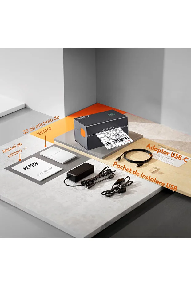 Imprimanta termica etichete 4x6 300 DPI USB Bluetooth pentru AWB [6]