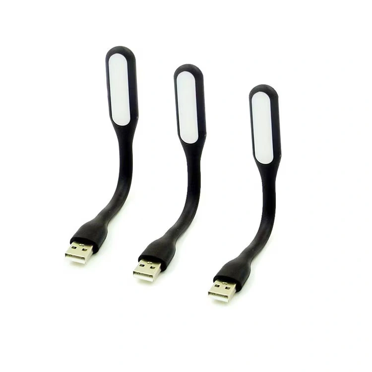 Lampă LED USB flexibilă negru pentru laptop și birou [3]