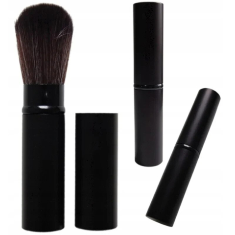 Pensulă machiaj detașabilă păr sintetic negru 12×3 cm [2]