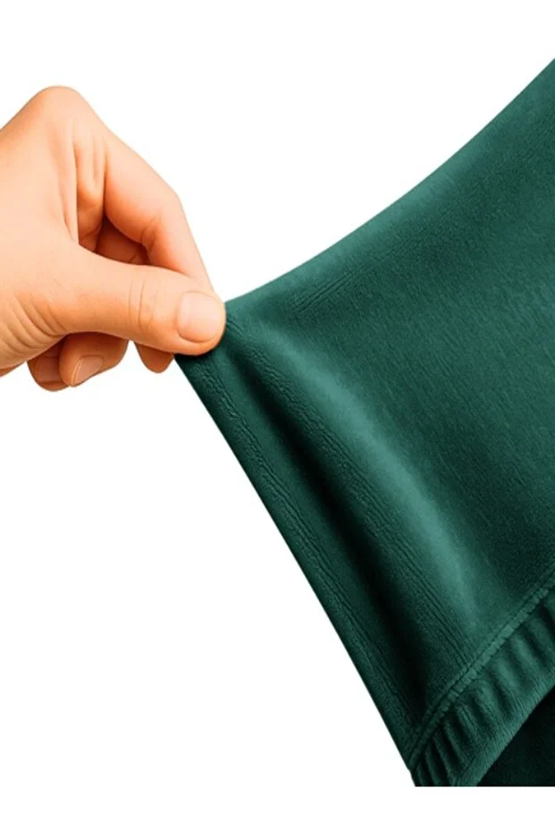 Husă elastică colțar RUHHY verde butaș 190-230 cm cu husă pentru pernă [3]