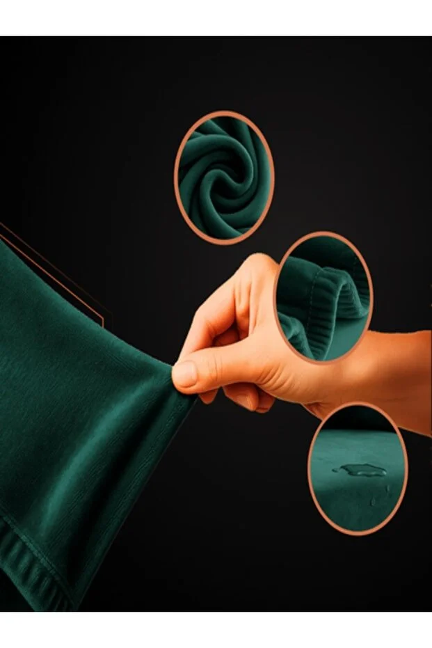 Husă elastică colțar RUHHY verde butaș 190-230 cm cu husă pentru pernă [2]