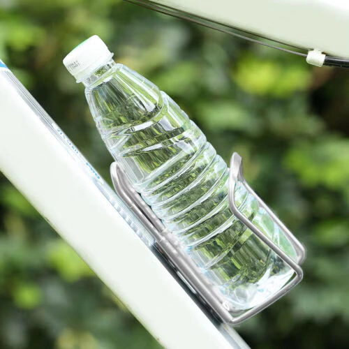 Suport bidon bicicletă aluminiu ușor și rezistent argintiu [1]