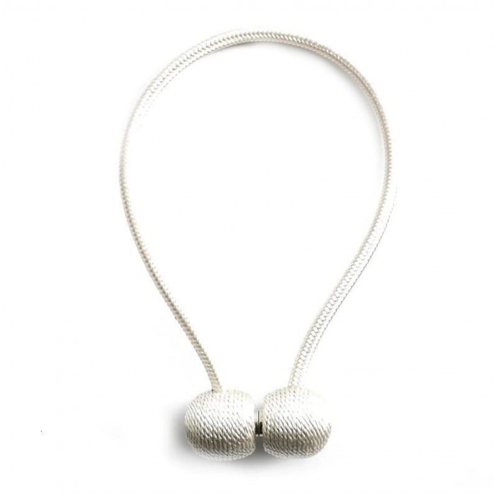 Agrafă magnetică pentru draperii, set de 2 bucăți - alb [4]