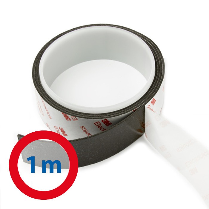 Bandă magnetică de neodim cu autoadeziv puternic 30x1,5 mm - lungime 1 m [1]