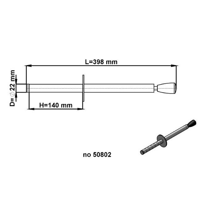 Bară magnetică de sortare de diam. 20 mm [2]