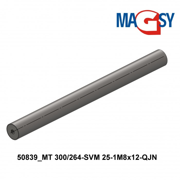 Bară magnetică - NdFeB diam.25 x 300 mm, 14.500 Gs, 95 N, 80 °C [7]