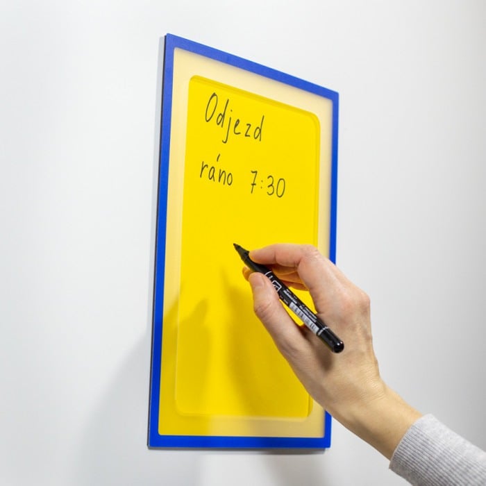 Buzunar magnetic A3 cu decupaj - albastru [2]