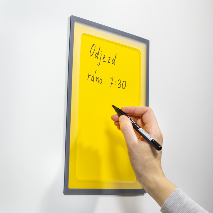 Buzunar magnetic A3 cu decupaj - gri [1]