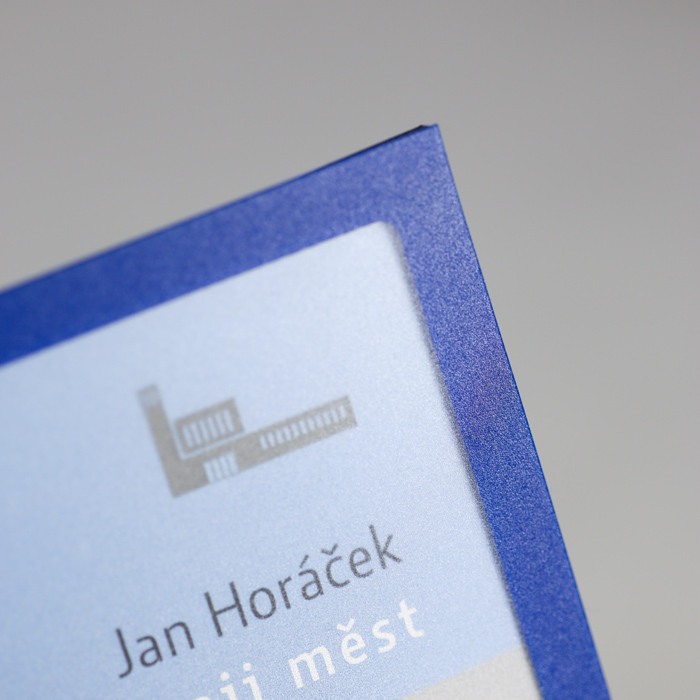 Buzunar magnetic A5 cu chenar albastru [4]