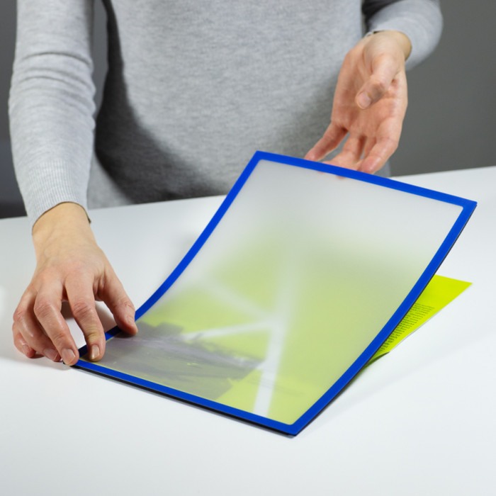 Buzunar magnetic A5 cu chenar albastru [1]