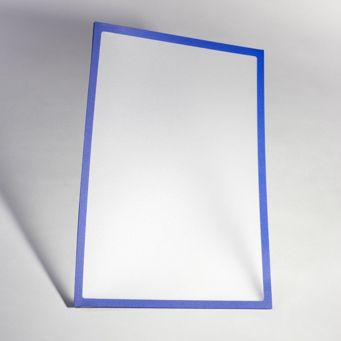 Buzunar magnetic A5 cu chenar albastru [2]