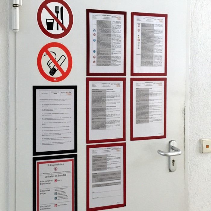 Buzunar magnetic pentru suprafața nemagnetică A4 negru [2]