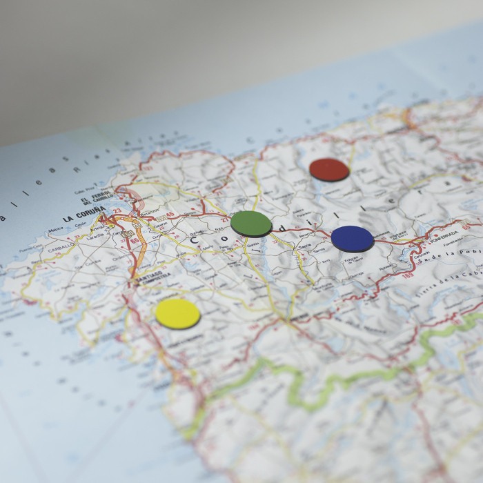 Decupaj din folie magnetică diam. 15 mm albastru [2]