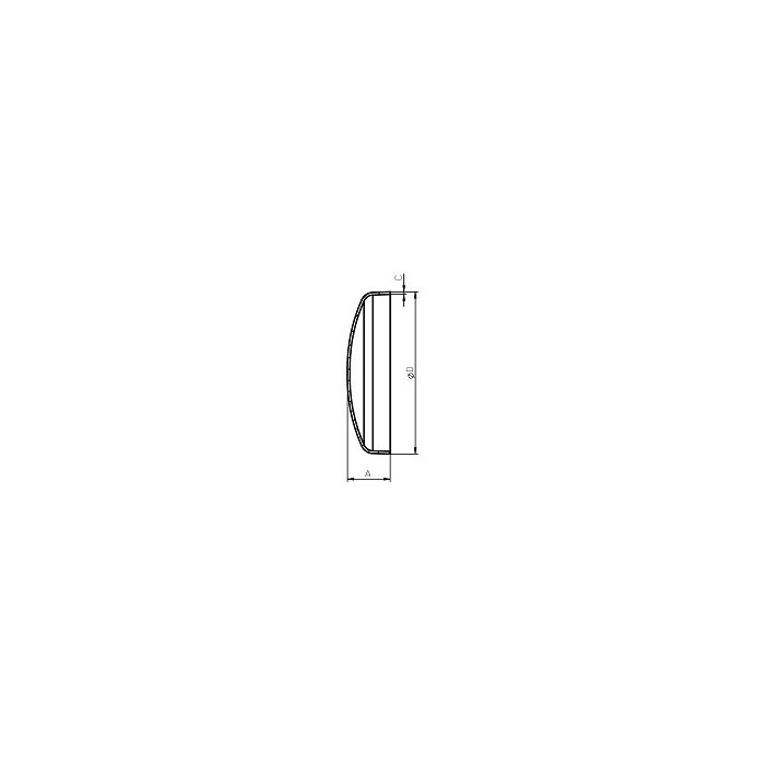 Dop curbat 168,3x3 mm- 1.4301 [3]
