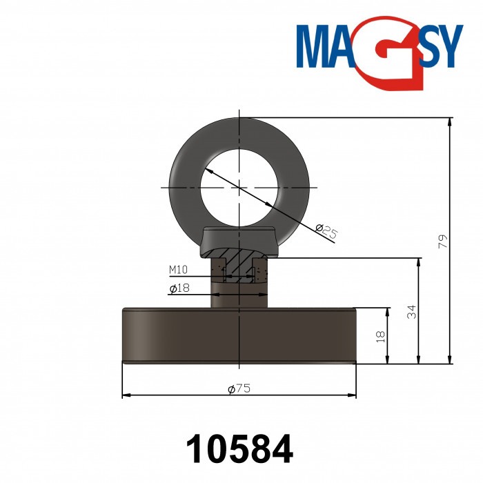 Fishing magnet 290Kg [2]